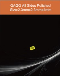 GAGG Ce scintillation crystal, GAGG Ce scintillator, GAGG Ce Crystal,   Ce:Gd3Al2Ga3O12 crystal, 2.3x2.3x4mm